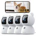 CINMOORE Security Camera Indoor, Non-Subscription AI Person/Pet/Cry Detection