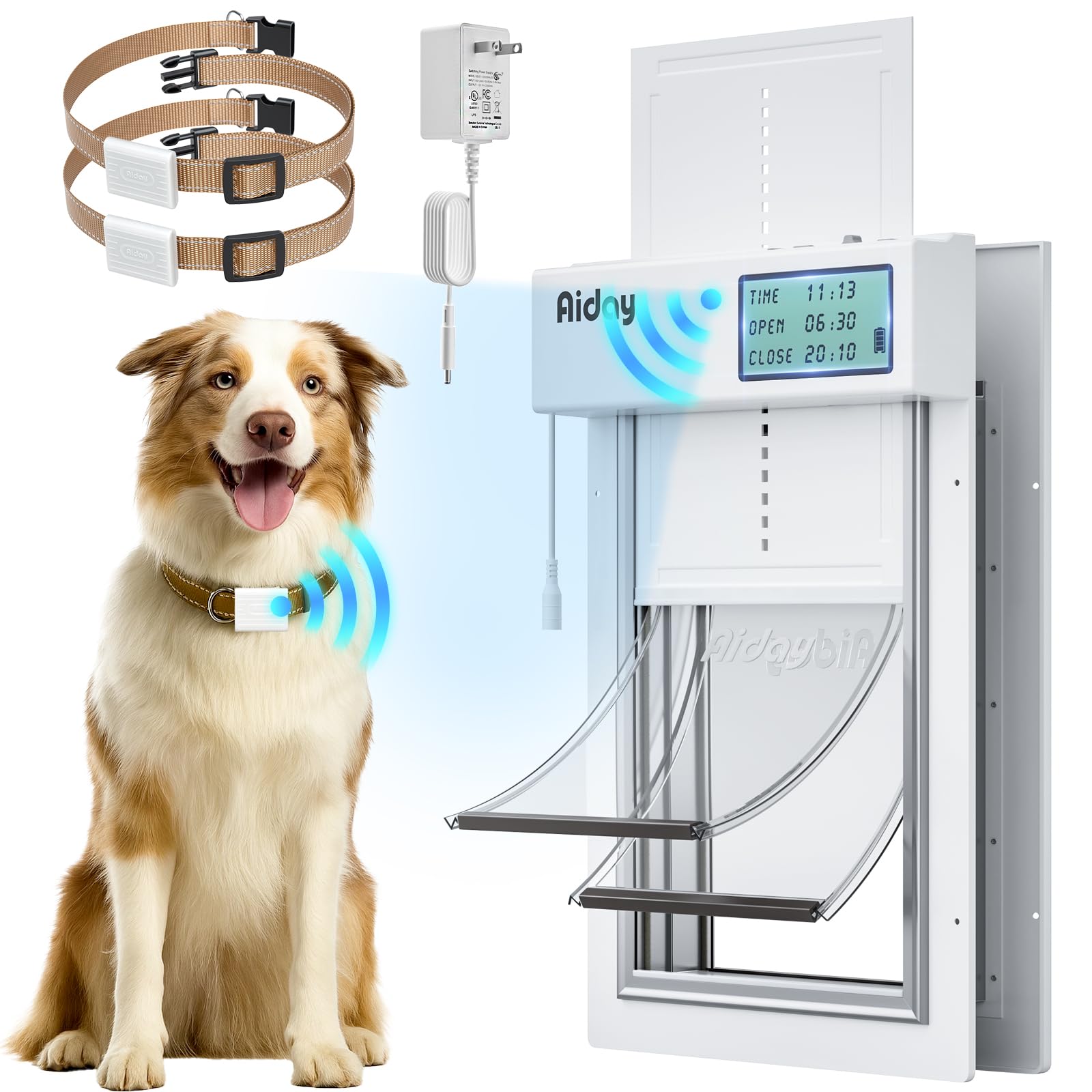 Automatic Dog Door for Door with Collar Sensor