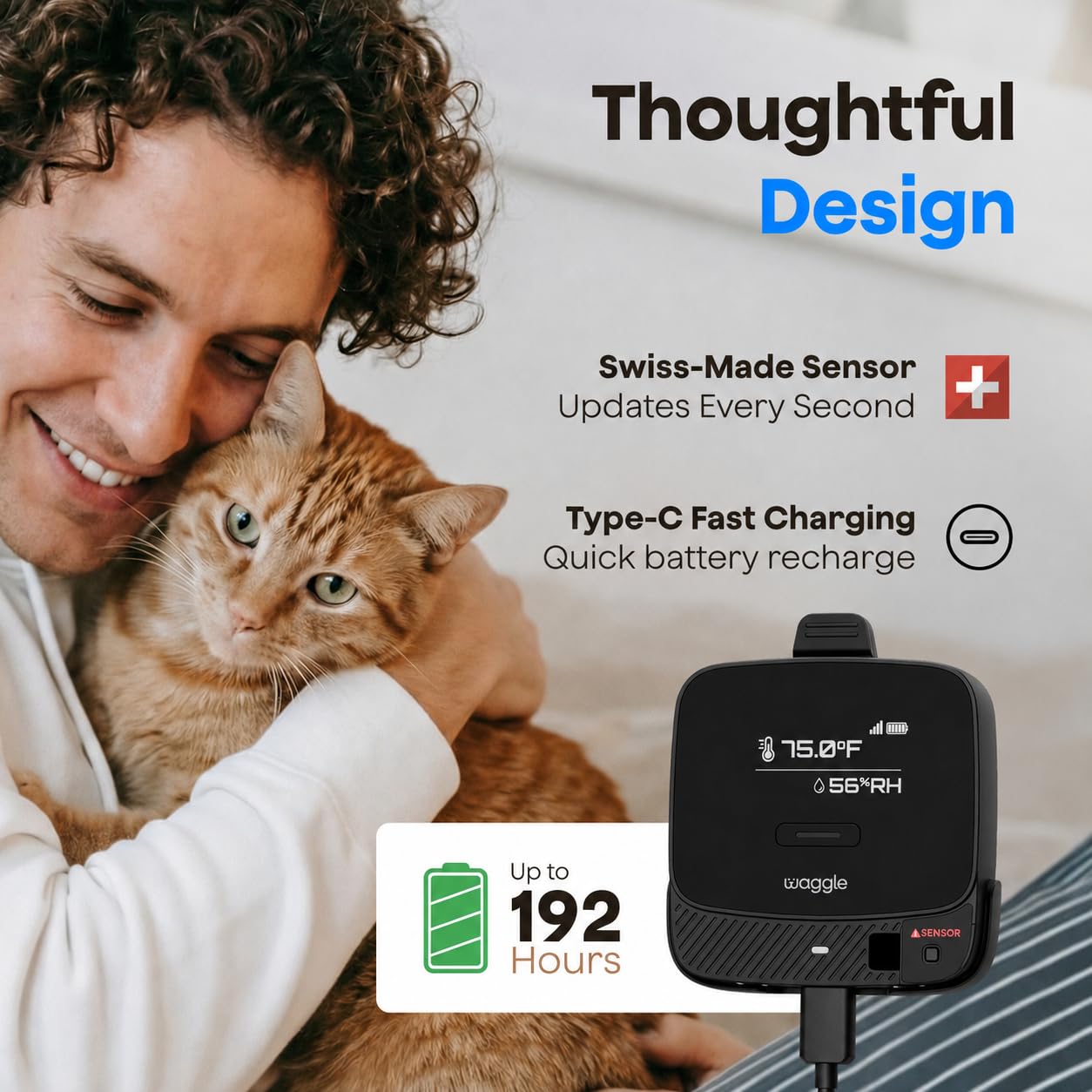 Waggle RV Pet Temperature and Humidity Safety Monitor