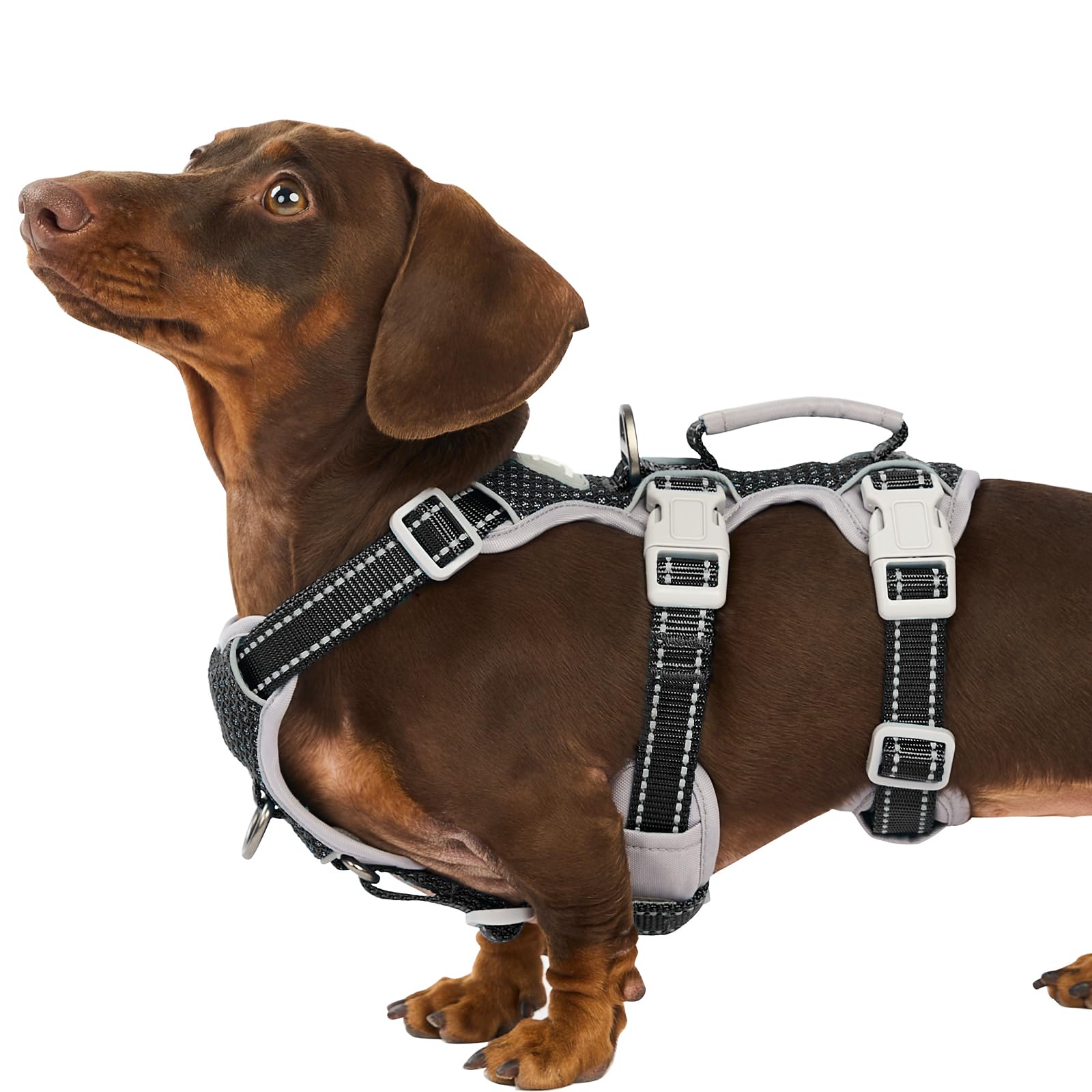 Huntboo Escape-Proof Reflective Dog Harness with Handle