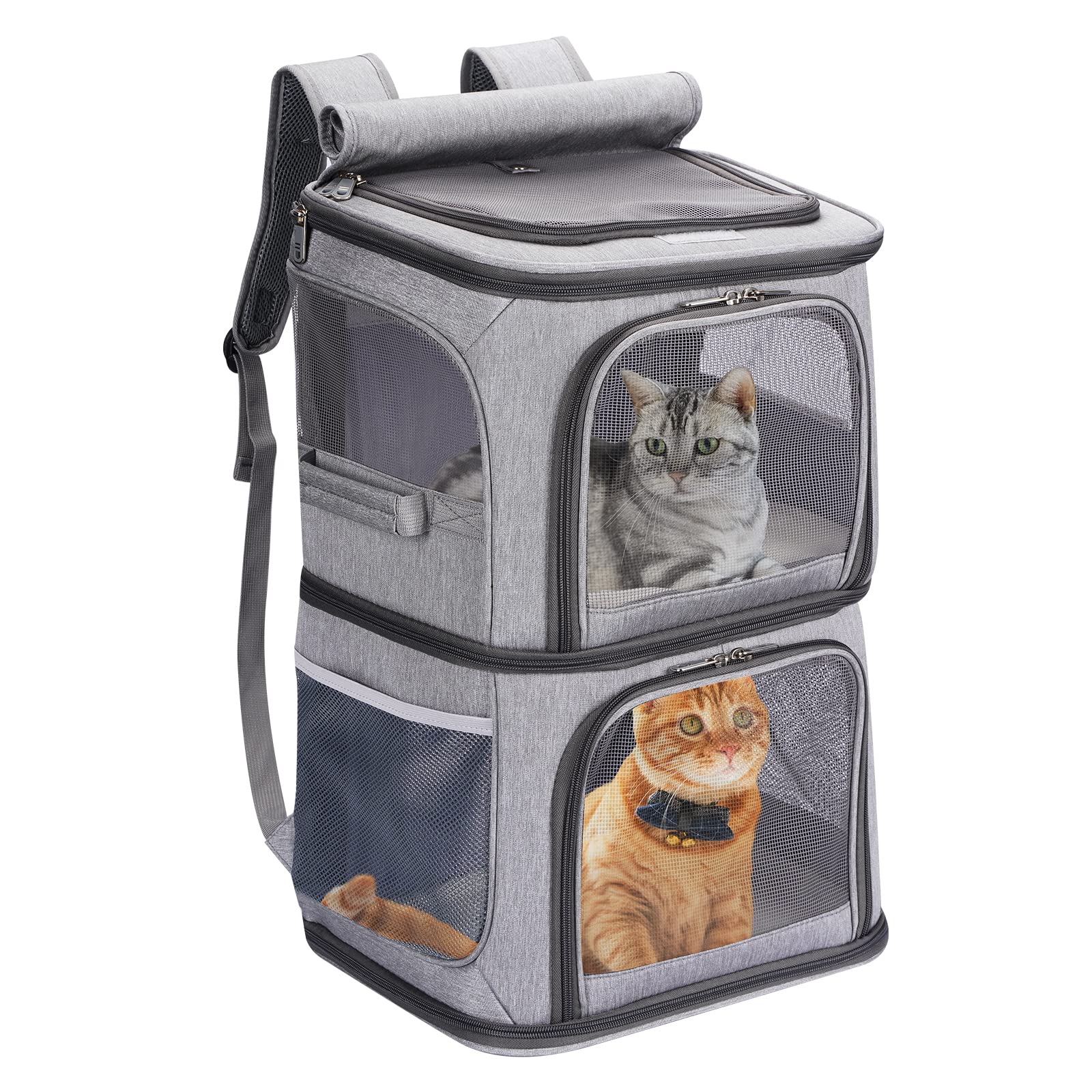 VOISTINO 2-in-1 Double Pet Carrier Backpack