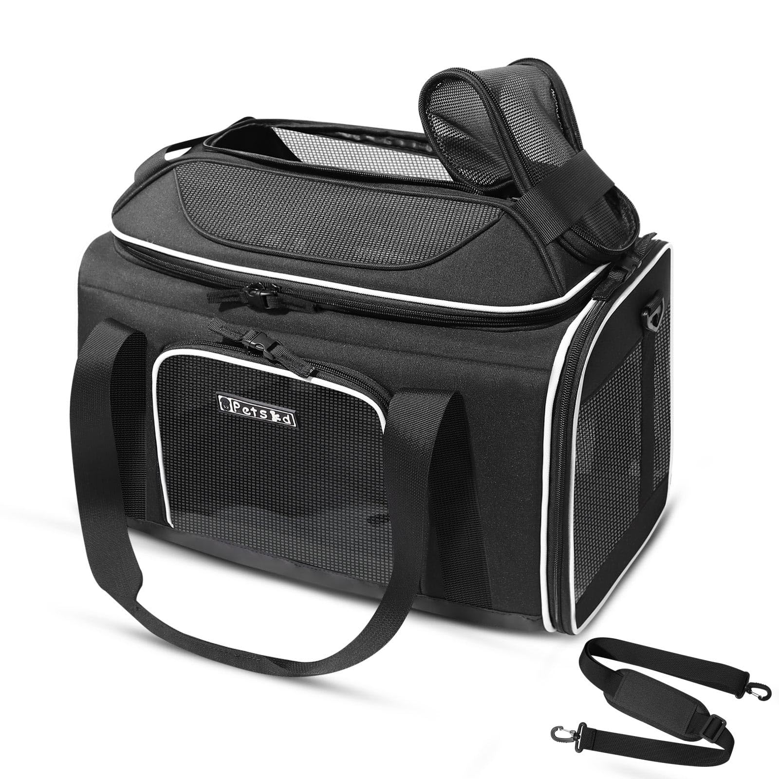 Petskd Top-Expandable Airline-Approved Small Pet Carrier