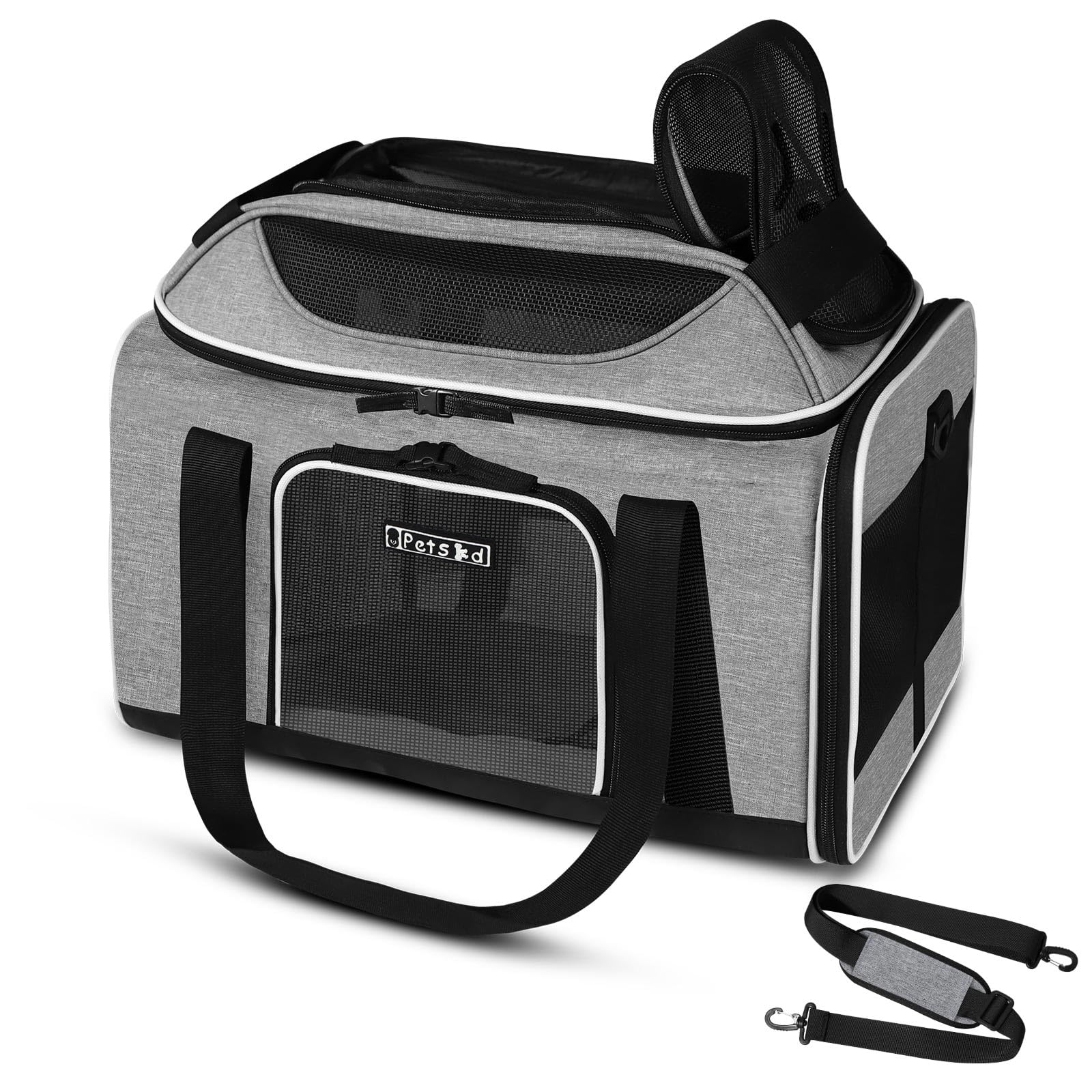 Petskd Top-Expandable Airline-Approved Small Pet Carrier