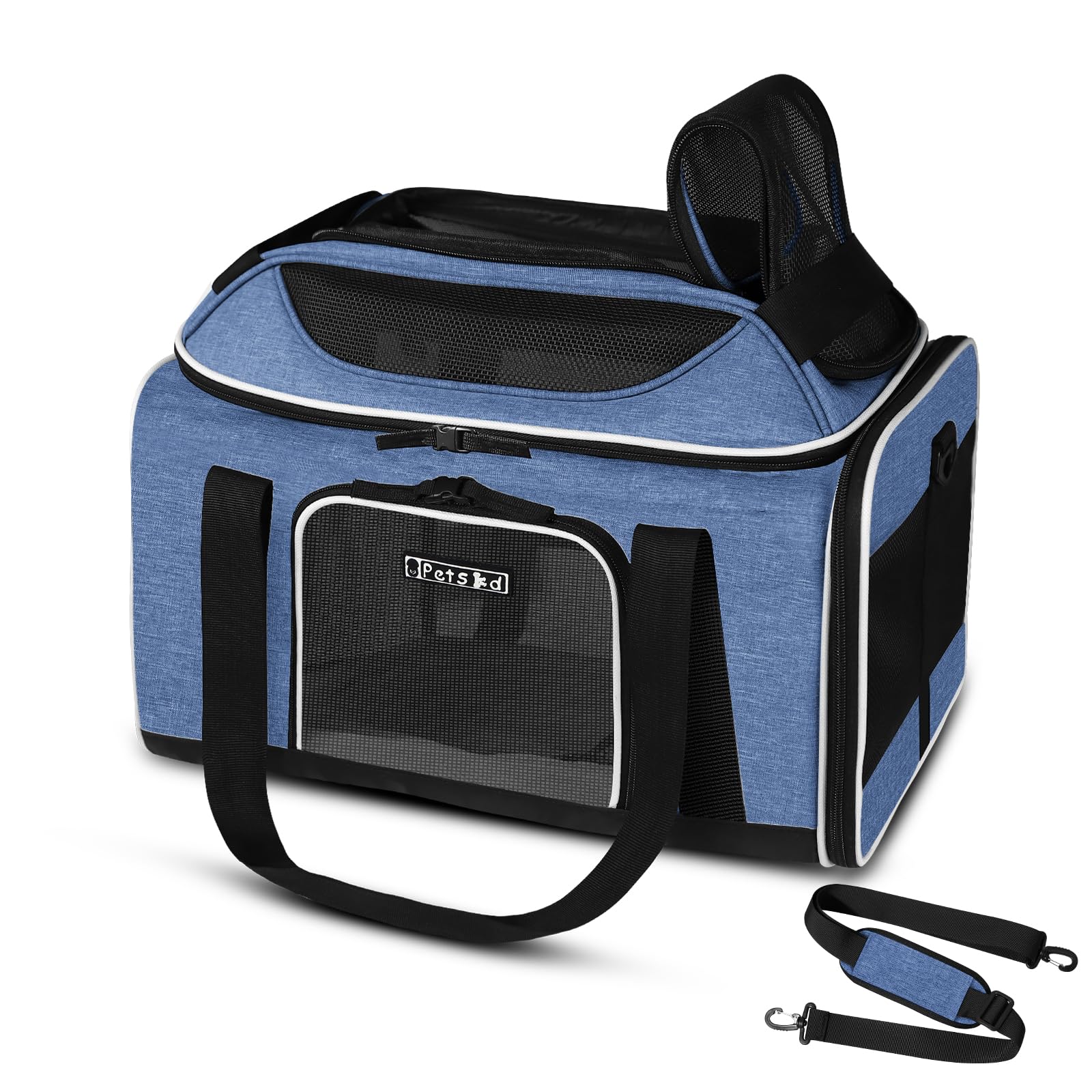 Petskd Top-Expandable Airline-Approved Small Pet Carrier