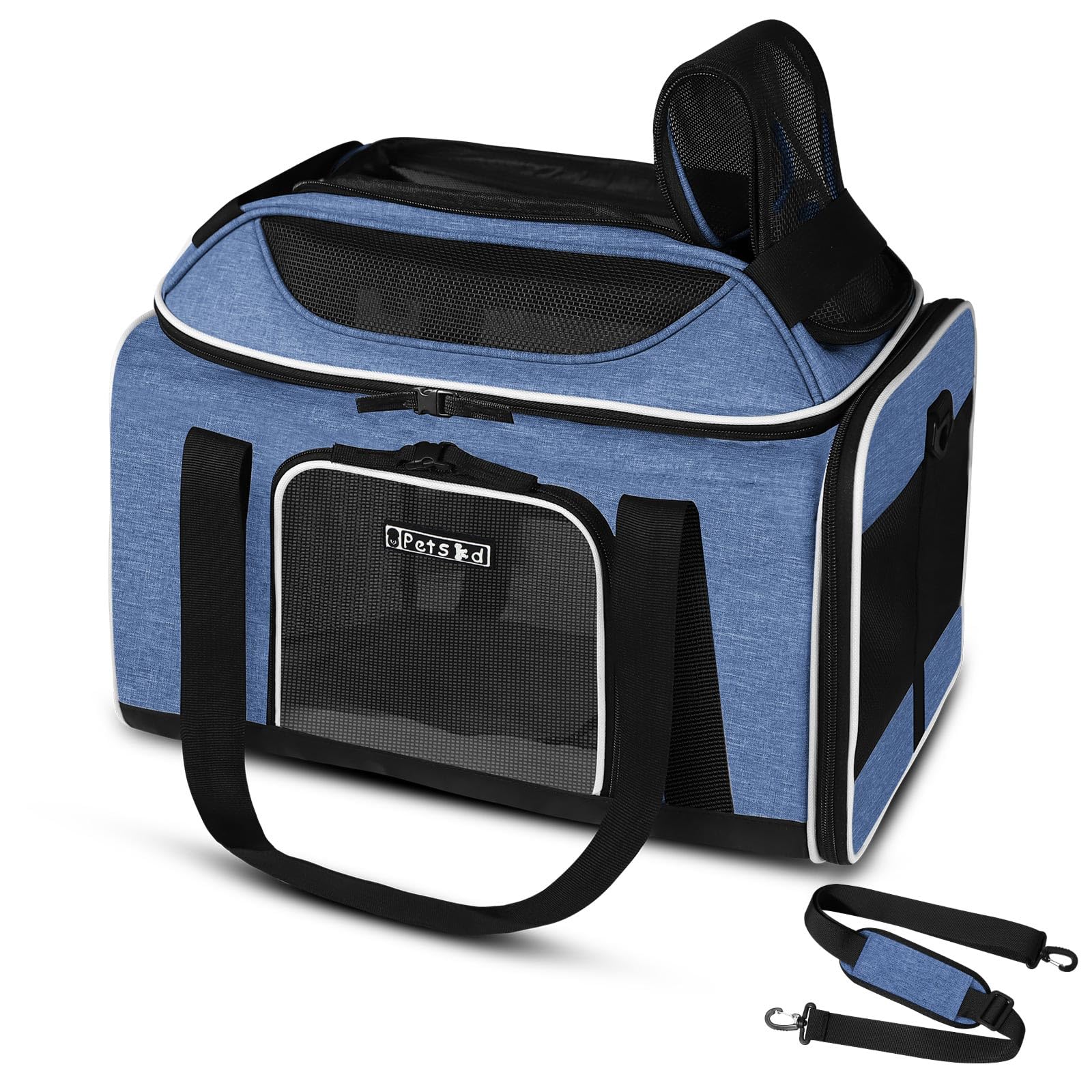 Petskd Top-Expandable Airline-Approved Small Pet Carrier