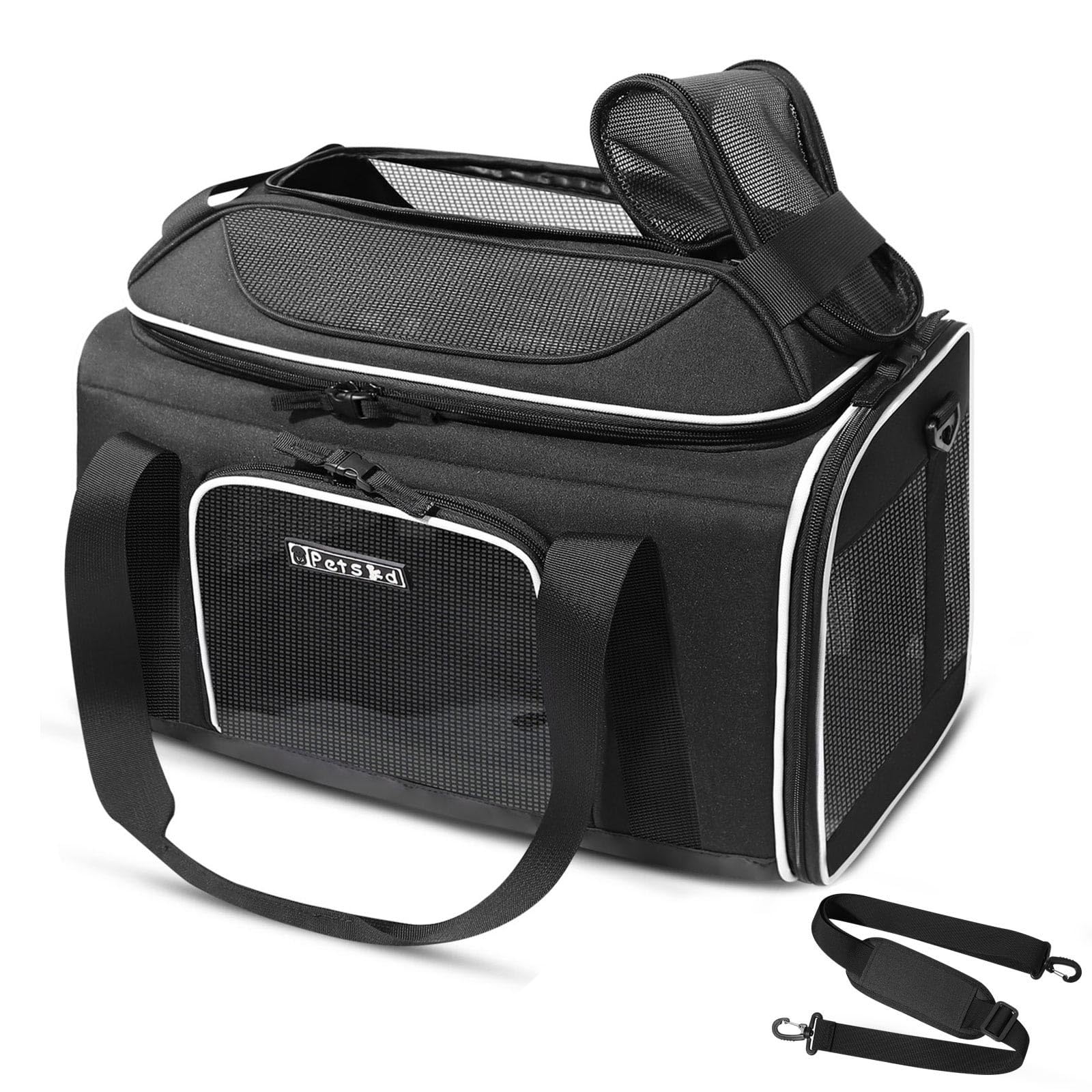 Petskd Top-Expandable Airline-Approved Small Pet Carrier