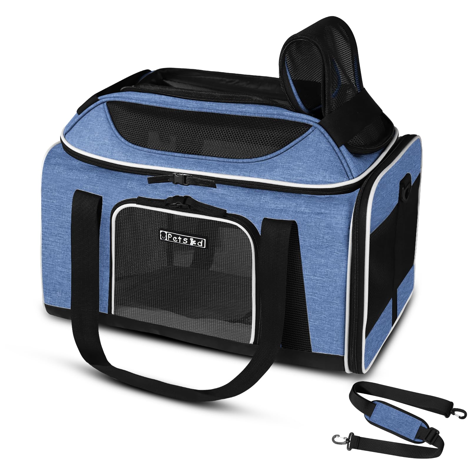 Petskd Top-Expandable Airline-Approved Small Pet Carrier