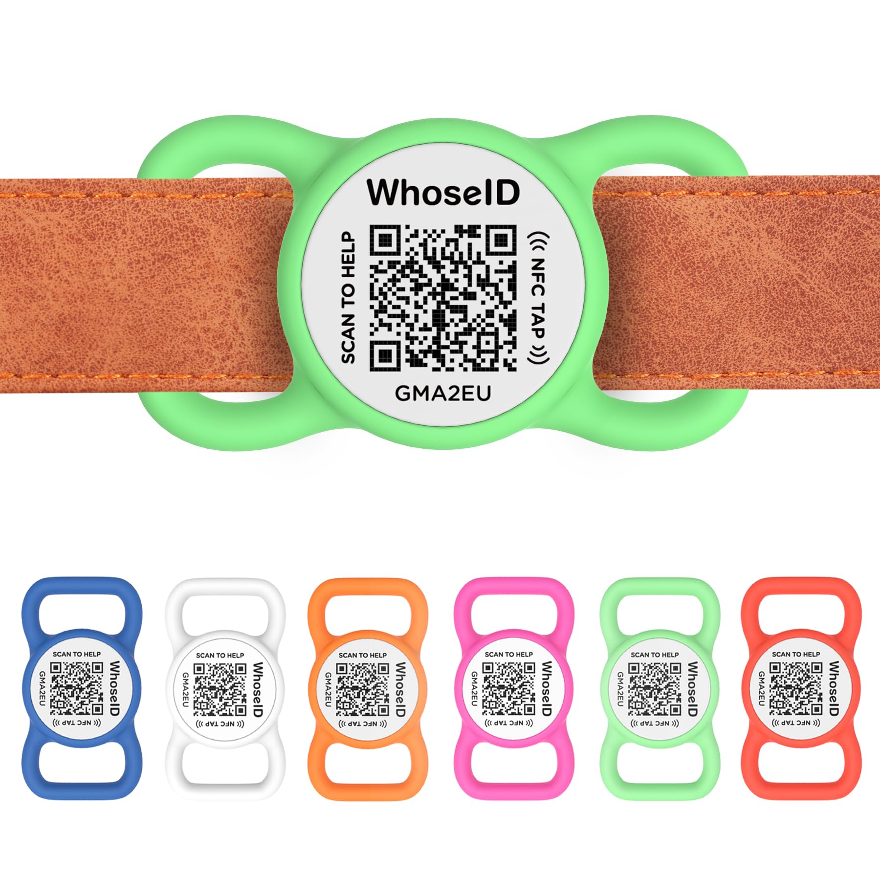 WhoseID Personalized QR Code and NFC Pet ID Tag