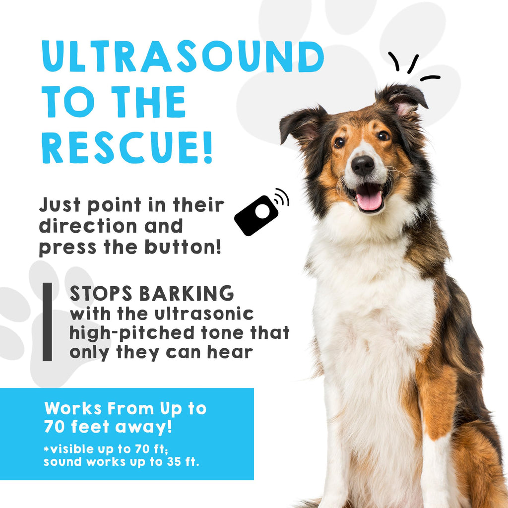 Bark Begone Ultrasonic Dog Bark Deterrent & Behavior Corrector - Stop Barking, Jumping, Aggression Without Yelling