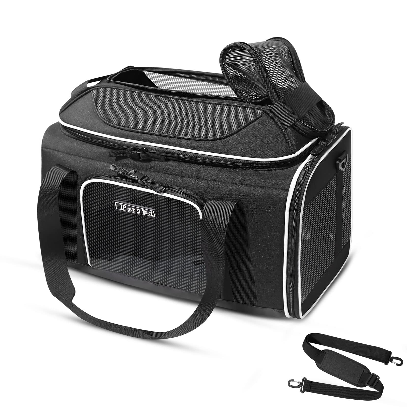 Petskd Top-Expandable Airline-Approved Small Pet Carrier