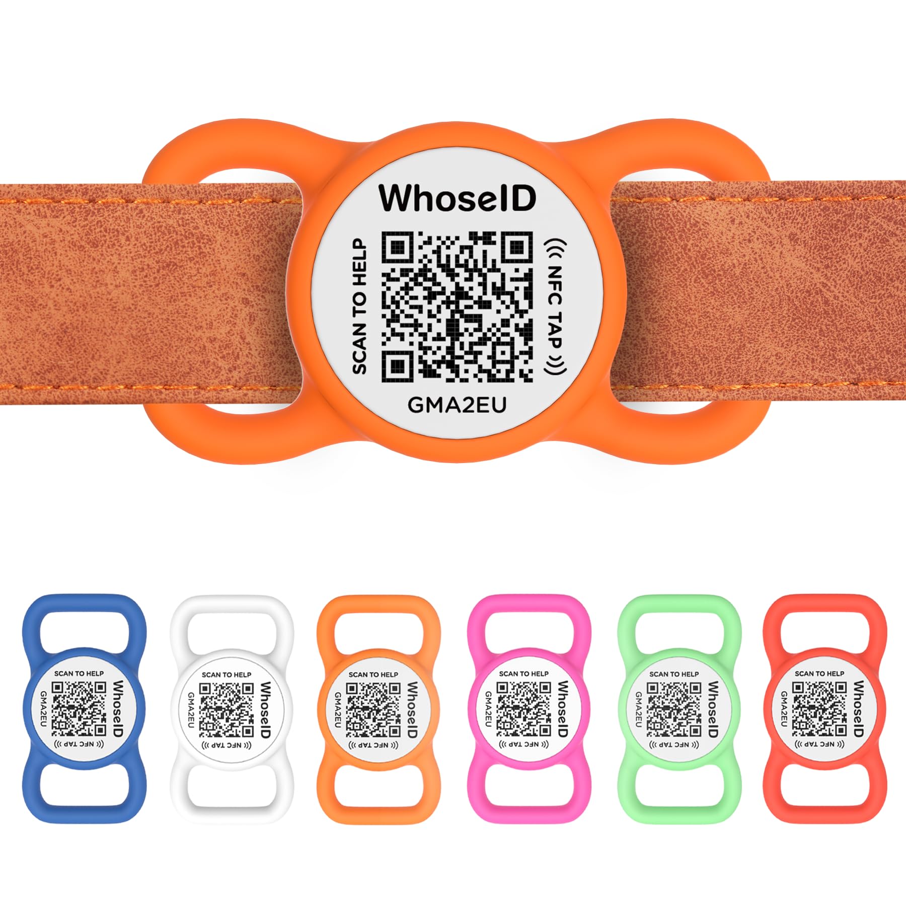WhoseID Personalized QR Code and NFC Pet ID Tag