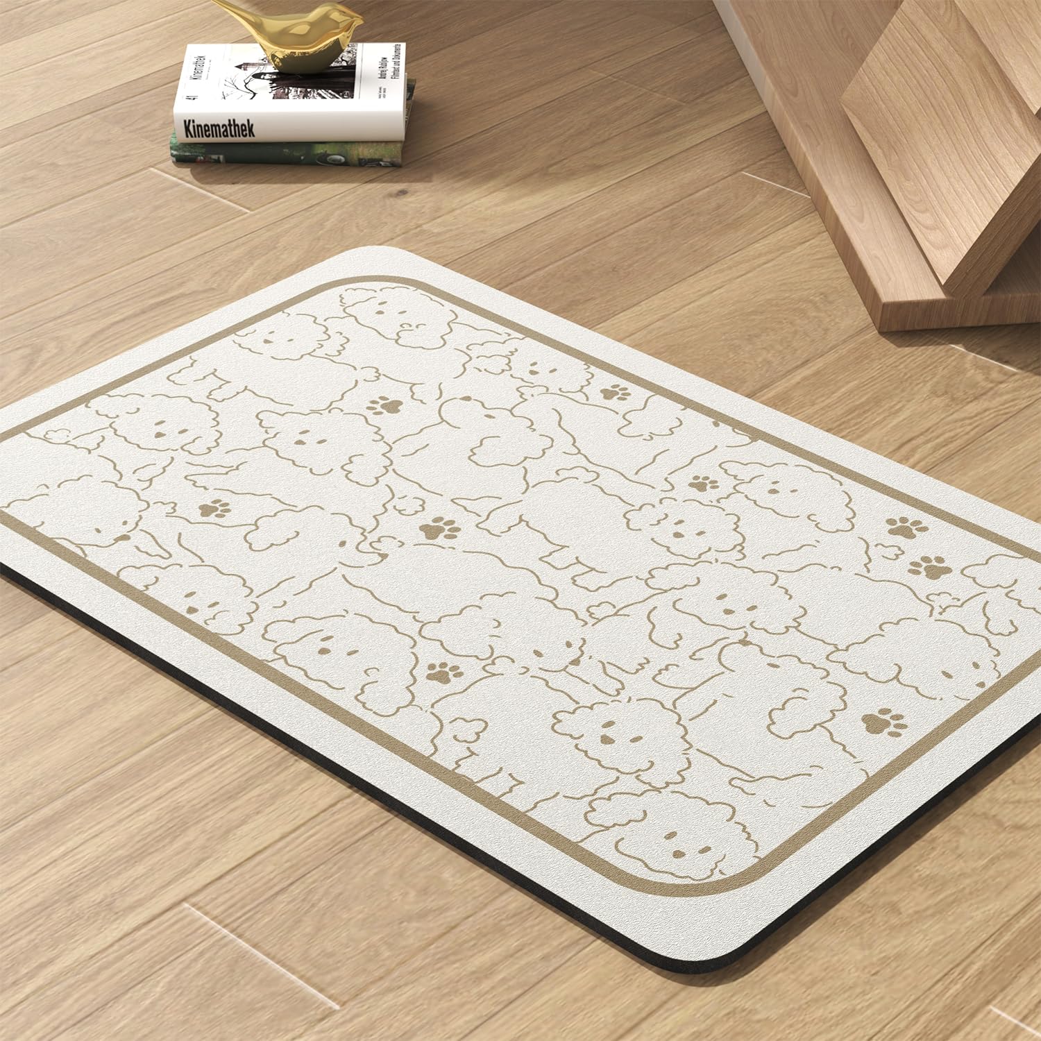 PADOOR Absorbent Pet Feeding Mat for Food and Water Bowls