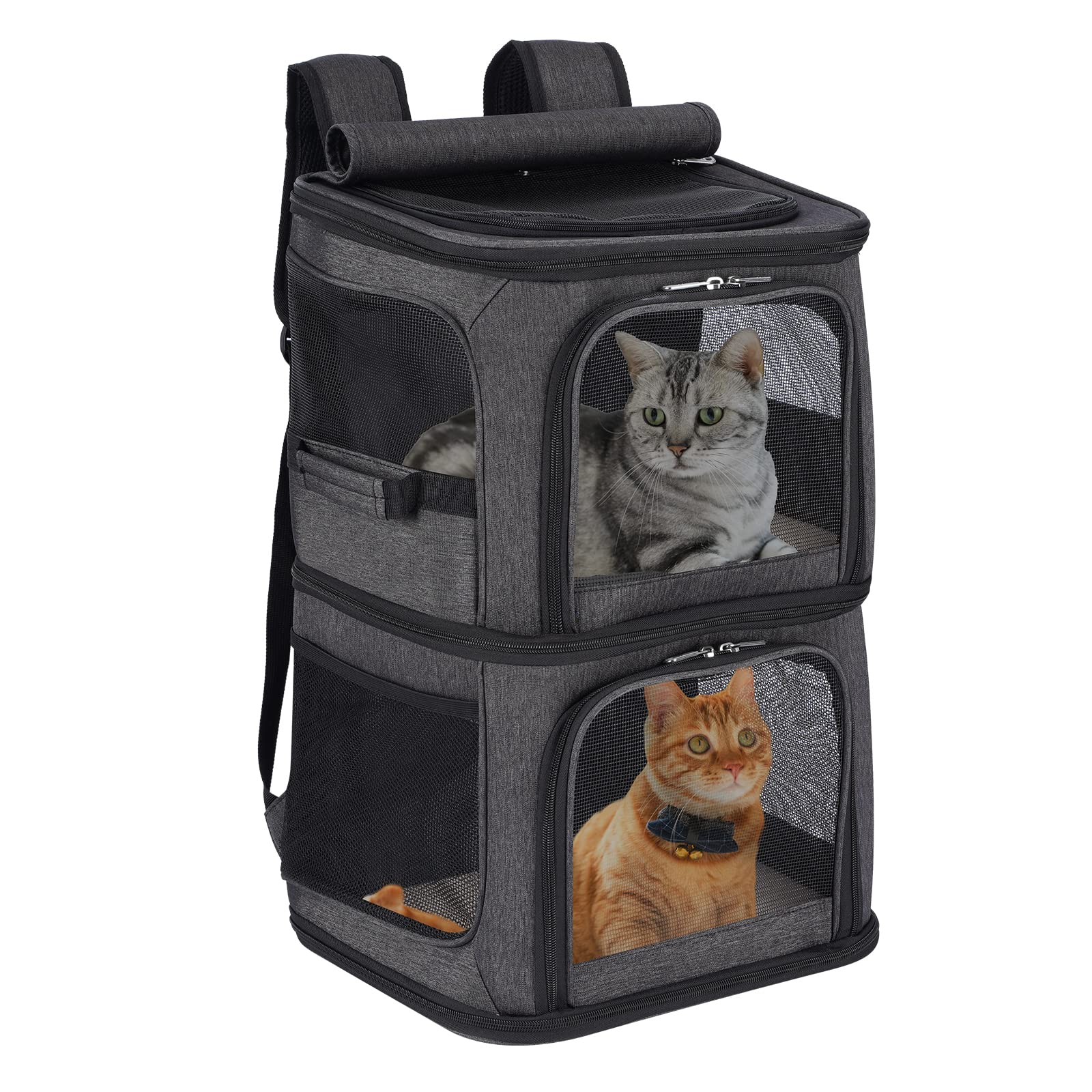 VOISTINO 2-in-1 Double Pet Carrier Backpack