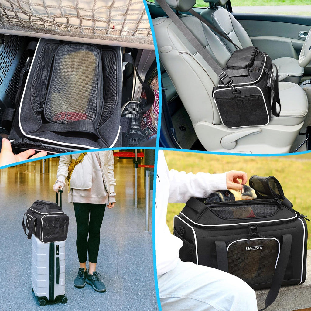 Petskd Top-Expandable Airline-Approved Small Pet Carrier