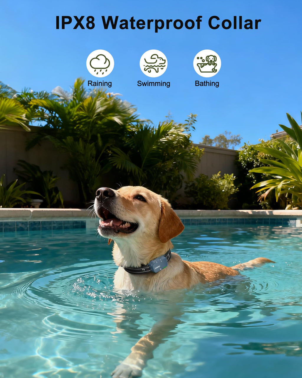 Jugbow Dog Shock Collar - 4500FT Dog Training Collar with Remote, IPX8 Waterproof Electric Dog Collar with 4 Training Modes, Security Lock, Rechargeable eCollar for 10-120lbs Small Medium Large Dogs