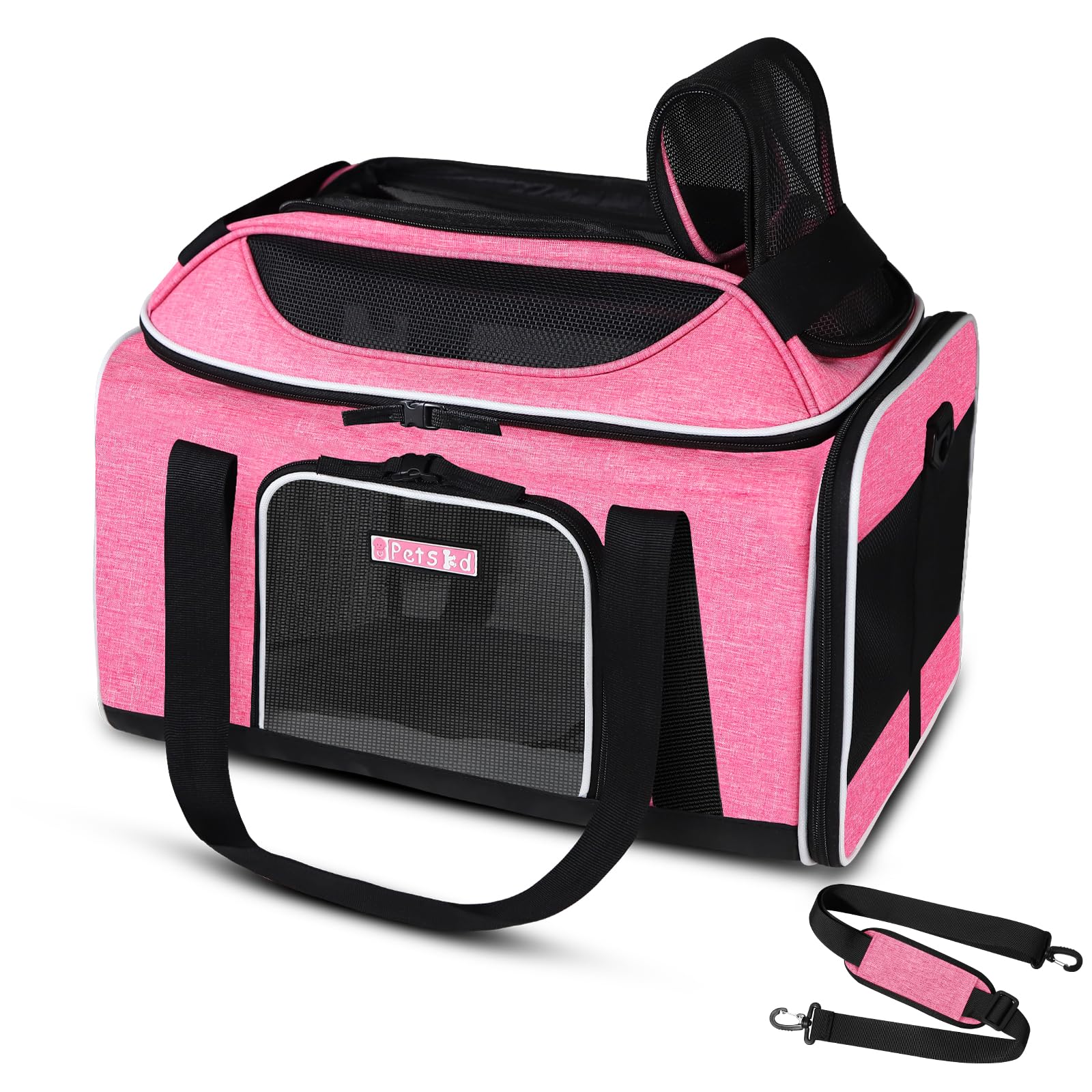 Petskd Top-Expandable Airline-Approved Small Pet Carrier
