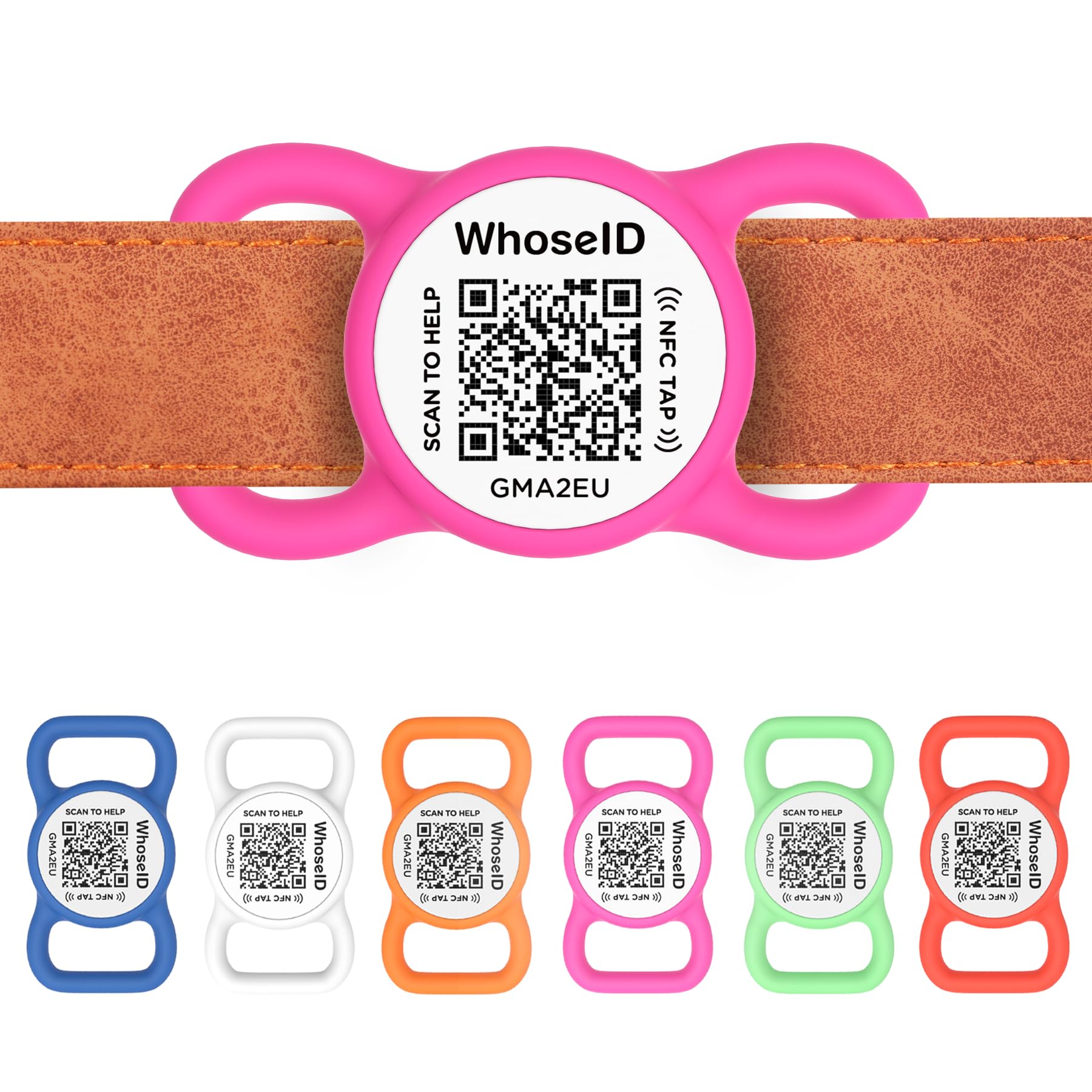 WhoseID Personalized QR Code and NFC Pet ID Tag