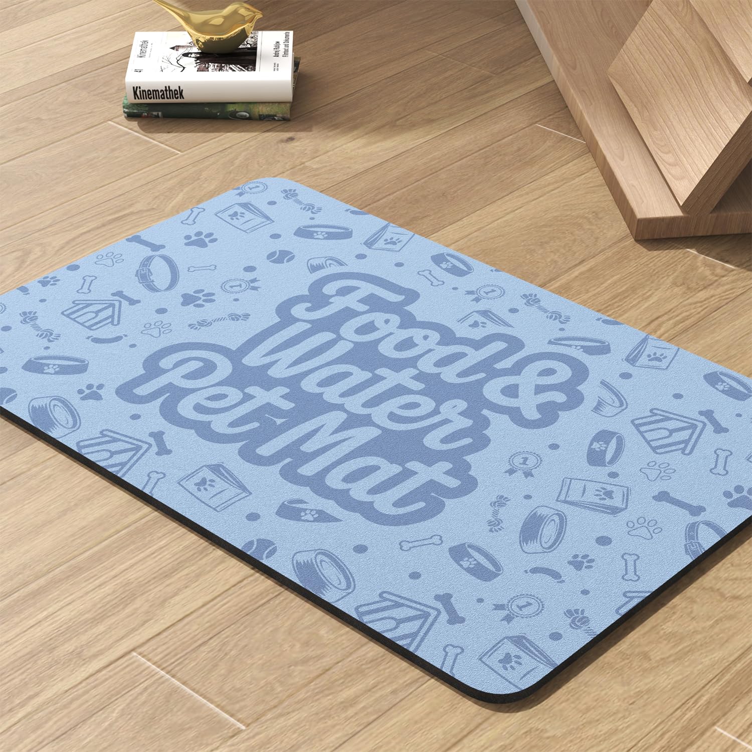 PADOOR Absorbent Pet Feeding Mat for Food and Water Bowls