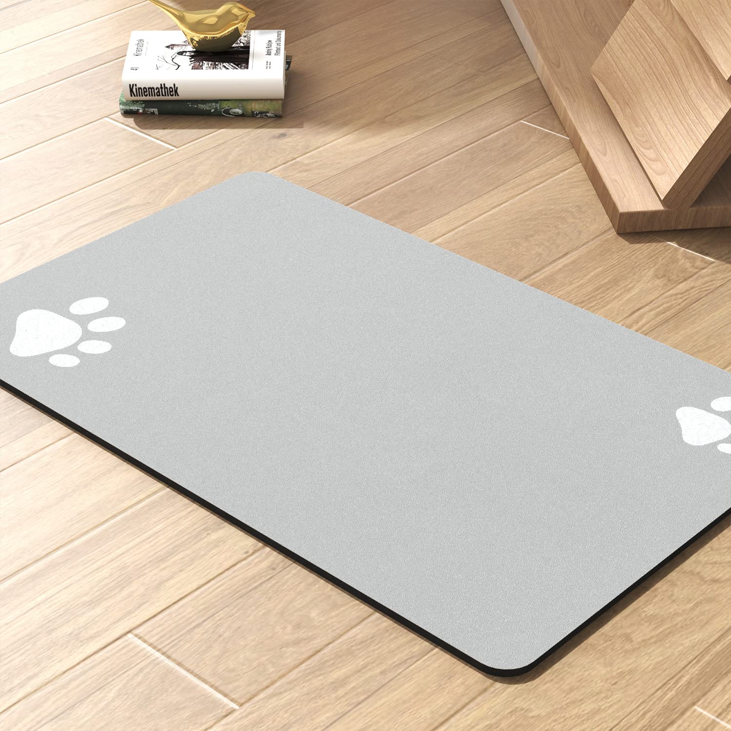 PADOOR Absorbent Pet Feeding Mat for Food and Water Bowls