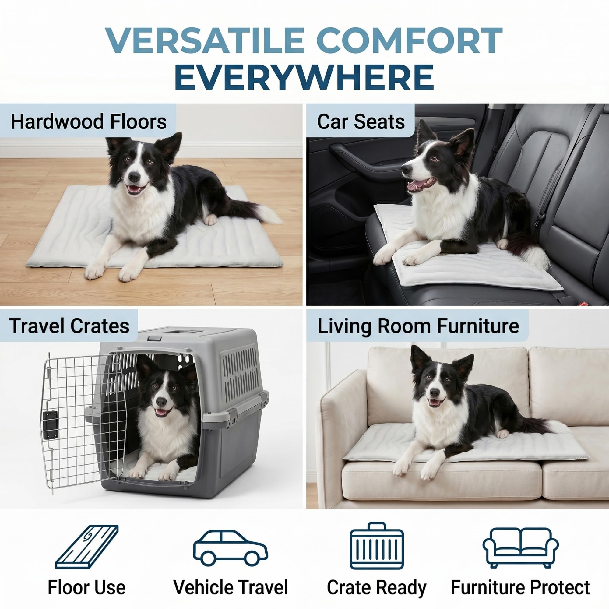 Kobolaf Reversible Self-Cooling Dog Mat and Bed Pad